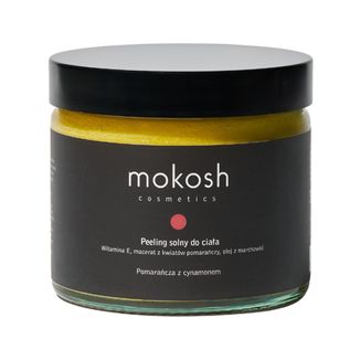 Mokosh, peeling solny do ciała, pomarańcza z cynamonem, 300 g - zdjęcie produktu