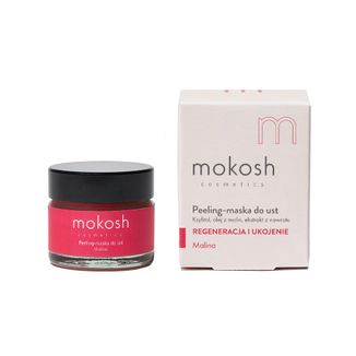 Mokosh, peeling do ust, malina, 15 ml - zdjęcie produktu