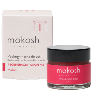 Mokosh, peeling do ust, malina, 15 ml - zdjęcie produktu
