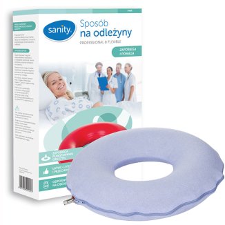 Sanity, krąg przeciwodleżynowy gumowy w pokrowcu, 1 sztuka - zdjęcie produktu
