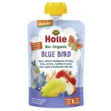 Holle, Mus owocowy w tubce, Blue Bird, gruszka, jabłko, jagoda z owsem, po 6 miesiącu, 100 g - miniaturka zdjęcia produktu
