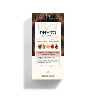 Phyto Color, farba do włosów, 5,7 jasny kasztanowy brąz, 50 ml - zdjęcie produktu