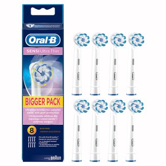 Oral-B, końcówki wymienne do szczoteczki elektrycznej Sensi UltraThin, EB 60-8, 8 sztuk - zdjęcie produktu