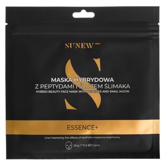 SunewMed+ Essence+, maska w płachcie do twarzy z peptydami i śluzem ślimaka, 1 sztuka - zdjęcie produktu