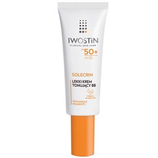 Iwostin Solecrin, krem BB, skóra wrażliwa, SPF 50+, 30 ml USZKODZONE OPAKOWANIE - zdjęcie produktu