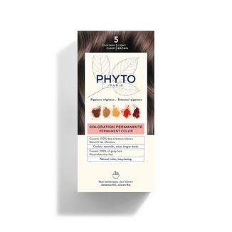 Phyto Color, farba do włosów, 5 jasny kasztanowy, 50 ml - zdjęcie produktu