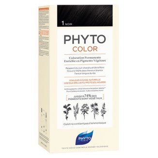 Phyto Color, farba do włosów, 1 czarna, 50 ml - zdjęcie produktu