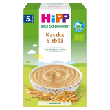 HiPP BIO od pokoleń, Kaszka 5 zbóż, po 5 miesiącu, 200 g - miniaturka zdjęcia produktu