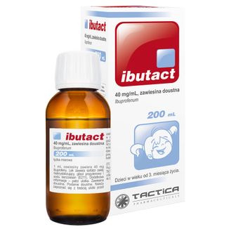 Ibutact 40 mg/ ml, zawiesina doustna, od 3 miesiąca, 200 ml USZKODZONE OPAKOWANIE - zdjęcie produktu