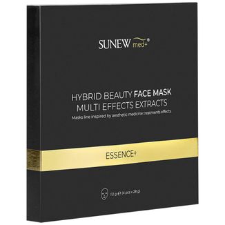 SunewMed+ Essence+, maska w płachcie to twarzy z peptydami i śluzem ślimaka, 4 sztuki - zdjęcie produktu