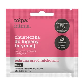 Tołpa Intima, Ochrona przed infekcjami, chusteczka do higieny intymnej, 1 sztuka - zdjęcie produktu