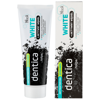 Dentica, pasta do zębów z aktywnym węglem, Black White, 75 ml - zdjęcie produktu