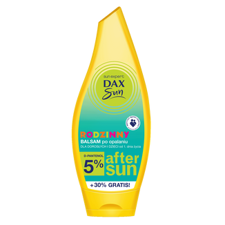 DAX Sun, rodzinny balsam po opalaniu, z D-pantenolem 5%, od 1 dnia życia, 250 ml DAX Sun, rodzinny balsam po opalaniu, z D-pantenolem 5%, od 1 dnia życia, 250 ml - zdjęcie produktu