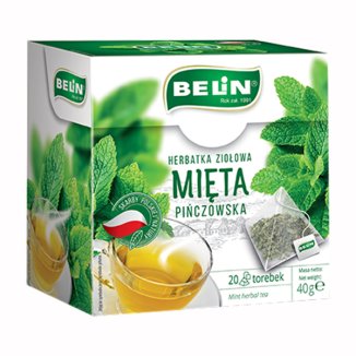 Herbatka ziołowa, Mięta Pińczowska, BELIN, 20 saszetek - zdjęcie produktu