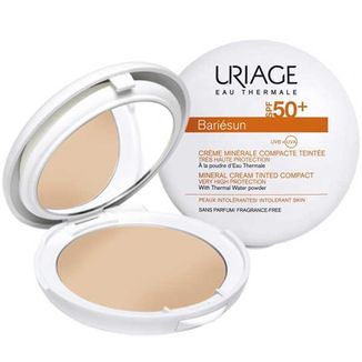 Uriage Bariesun, podkład mineralny w kompakcie SPF50+, jasny beż, 10 g Uriage Bariesun, podkład mineralny w kompakcie SPF50+, jasny beż, 10 g - zdjęcie produktu