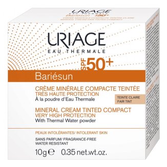 Uriage Bariesun, podkład mineralny w kompakcie SPF50+, jasny beż, 10 g - 4 Uriage Bariesun, podkład mineralny w kompakcie SPF50+, jasny beż, 10 g - 4 - zdjęcie produktu