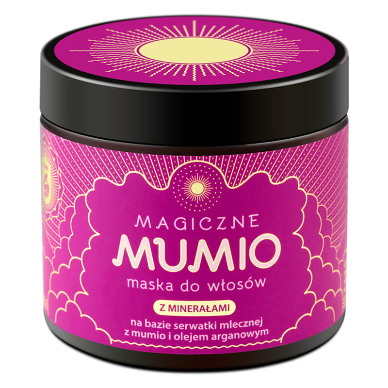 Nieznana Nami Magiczne Mumio, maska do włosów z minerałami, na bazie serwatki mlecznej, z mumio i olejem arganowym, 200 ml