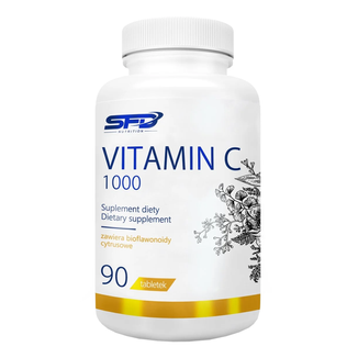 SFD Vitamin C 1000, witamina C + bioflawonoidy cytrusowe, 90 tabletek - zdjęcie produktu