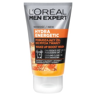 L’Oreal Men Expert Hydra Energetic, pobudzający żel do mycia twarzy dla mężczyzn, 100 ml - zdjęcie produktu