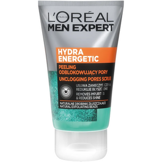 L'Oreal Men Expert Hydra Energetic, peeling odblokowujący pory, 100 ml - zdjęcie produktu