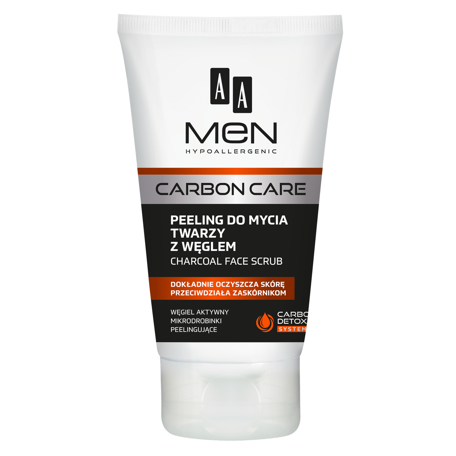 AA AA Men Carbon Care, peeling zur Gesichtsreinigung mit Aktivkohle, 150 ml — Inhaltsstoffe und Bewertung