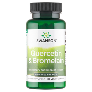 Swanson Quercetin & Bromelain, kwercetyna i bromelaina, 100 kapsułek - zdjęcie produktu