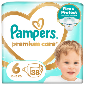 Pampers Premium Care 6 (13-18 kg), pieluchy, 38 sztuk - zdjęcie produktu