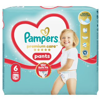 Pampers Premium Care Pants 6 (13-19 kg), pieluchomajtki, 31 sztuk - zdjęcie produktu