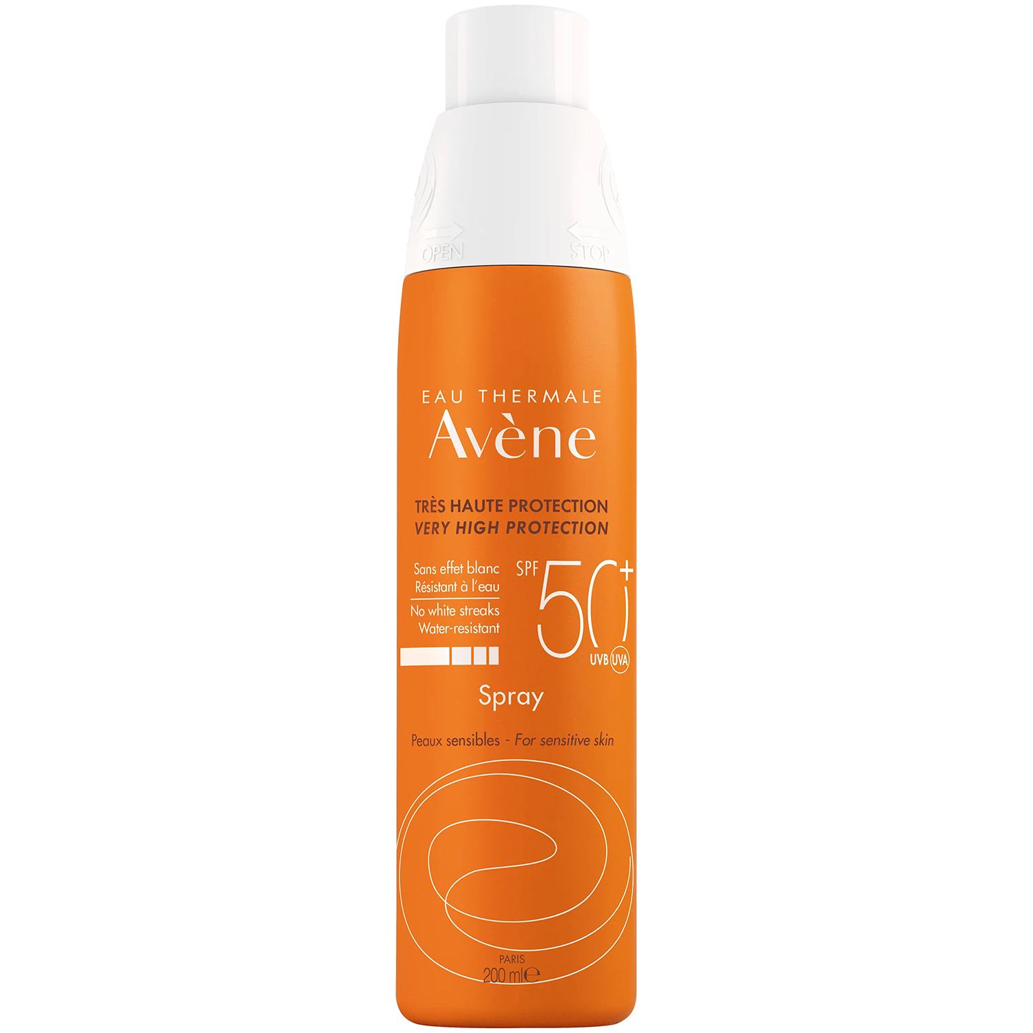 Avene Avene Sun, spray schützend für den Körper, empfindliche Haut, SPF 50+, 200 ml — Inhaltsstoffe und Bewertung