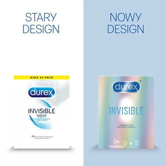 Durex Invisible, prezerwatywy supercienkie, 24 sztuki - 4 Durex Invisible, prezerwatywy supercienkie, 24 sztuki - 4 - zdjęcie produktu