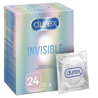 Durex Invisible, prezerwatywy supercienkie, 24 sztuki - zdjęcie produktu