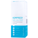 SEMA Protect, kompresy niejałowe z gazy, 17-nitkowe, 8-warstwowe, 5 cm x 5 cm, 100 sztuk - miniaturka zdjęcia produktu