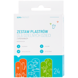 SEMA Protect Zestaw plastrów dla dzielnych dzieci, z opatrunkiem, 24 sztuki - miniaturka zdjęcia produktu