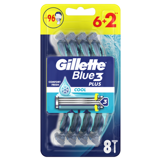 Gillette Blue 3 Cool, maszynki do golenia jednorazowe, 8 sztuk - zdjęcie produktu