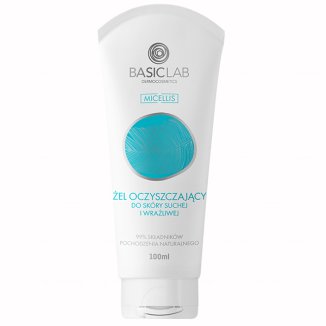 BasicLab Micellis, żel oczyszczający do twarzy do skóry suchej i wrażliwej, 100 ml - zdjęcie produktu