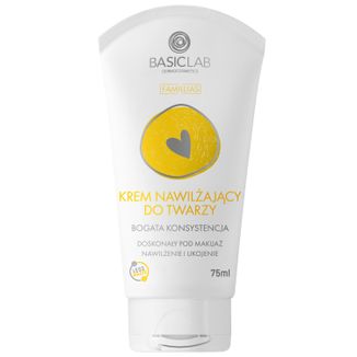 BasicLab Famillias, krem nawilżający do twarzy, bogata konsystencja, od 1 miesiąca, 75 ml - zdjęcie produktu