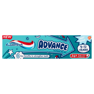 Aquafresh Advance, pasta do zębów dla dzieci, 9-12 lat, 75 ml - zdjęcie produktu