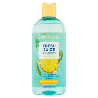 Bielenda Fresh Juice, rozświetlający płyn micelarny, ananas, 500 ml - zdjęcie produktu