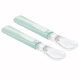 Thermobaby, łyżeczka z silikonową końcówką, miętowa, od 3 miesiąca, 2 sztuki - miniaturka zdjęcia produktu