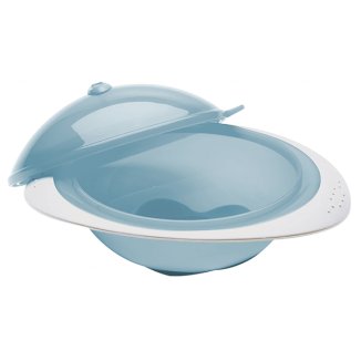 AbakusBaby, miseczka z przykrywką, niebieska, 1 sztuka - zdjęcie produktu