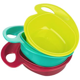 AbakusBaby, miseczki z uchwytem, 3 sztuki - 2 AbakusBaby, miseczki z uchwytem, 3 sztuki - 2 - zdjęcie produktu