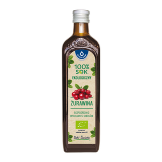Oleaofarm Żurawina, 100% sok z owoców, 490 ml KRÓTKA DATA - zdjęcie produktu