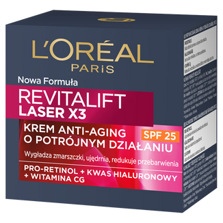 L’Oreal Revitalift Laser X3, krem Anti-age na dzień 40+, SPF 20, 50 ml - zdjęcie produktu