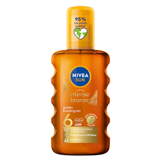 Nivea Sun Intense Bronze, olejek karotenowy do opalania w sprayu, SPF 6, 200 ml - zdjęcie produktu