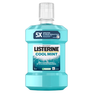 Listerine Cool Mint, płyn do płukania jamy ustnej, 1000 ml Listerine Cool Mint, płyn do płukania jamy ustnej, 1000 ml - zdjęcie produktu