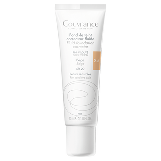 Avene Couvrance, fluid korygujący, nr 2.5, naturalny beż, SPF 20, 30 ml - zdjęcie produktu