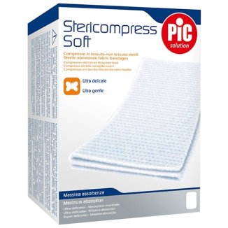 Pic Solution Stericompress Soft, kompresy jałowe, nietkane, 18 cm x 40 cm, 12 sztuk - zdjęcie produktu