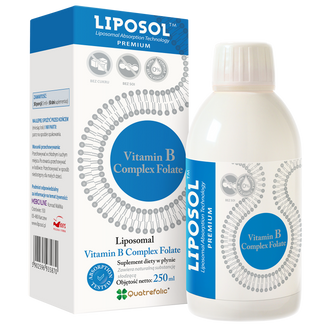 Liposol Liposomal Vitamin B Complex Folate, 250 ml - zdjęcie produktu