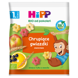 HiPP BIO od pokoleń, chrupiące gwiazdki owocowe, po 1 roku, 30 g KRÓTKA DATA - miniaturka zdjęcia produktu