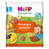 HiPP BIO od pokoleń, chrupiące gwiazdki owocowe, po 1 roku, 30 g - miniaturka zdjęcia produktu
